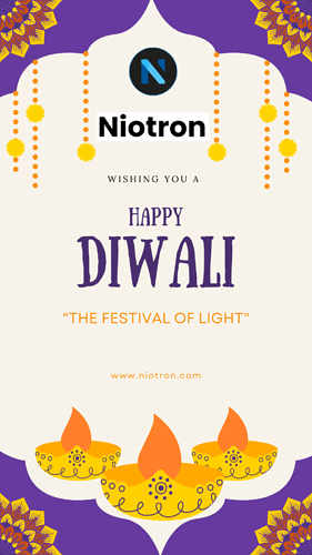 Illustrative Purple Yellow Happy Diwali Festival Instagram Story