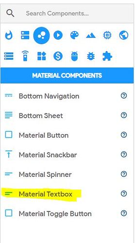 MaterialTextBox
