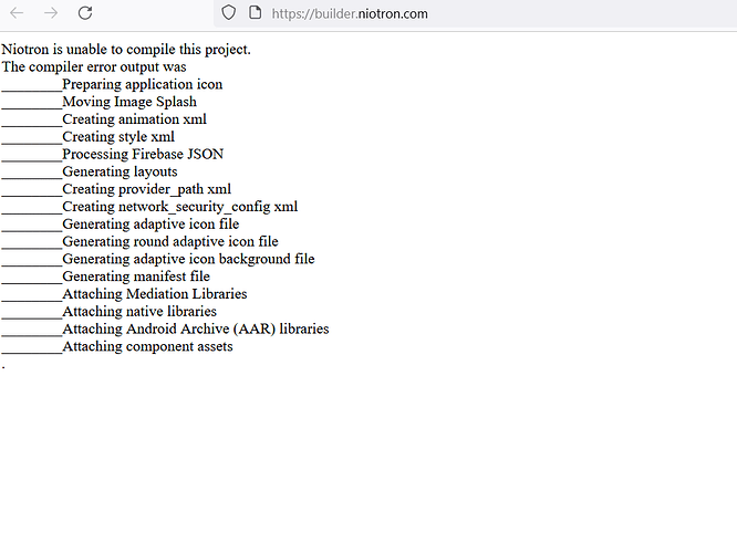 niotron build failed