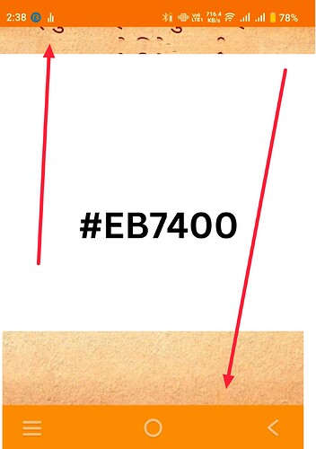 nativigation bar #EB7400