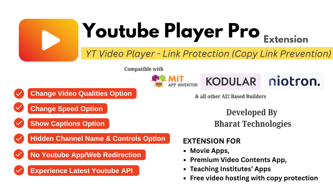 youtube player extension